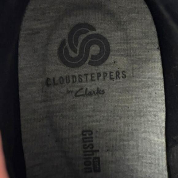 Clarks CloudSteppers Black Suede Ankle Boots Shoes - SILLIAN 2.0 RISE Size 8.5 - Picture 11 of 12